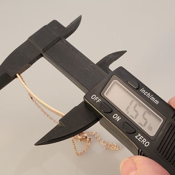 New Rose Gold Stainless Steel Delicate Heart Chain ID Bracelet - Picture 7 of 8